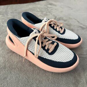 Kizik Roamer Bahama Sneakers Shoes Hands Free Women's size 7.5 Pink Navy